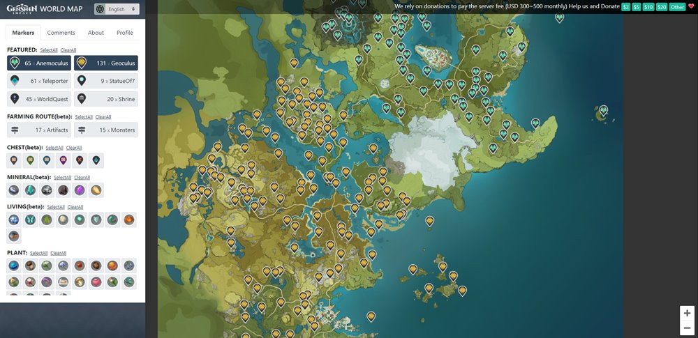 Interactive Map แผนที่ที่จะทำให้คุณไม่พลาดของดีใน Genshin Impact 2 Interactive Map แผนที่ที่จะทำให้คุณไม่พลาดของดีใน Genshin Impact