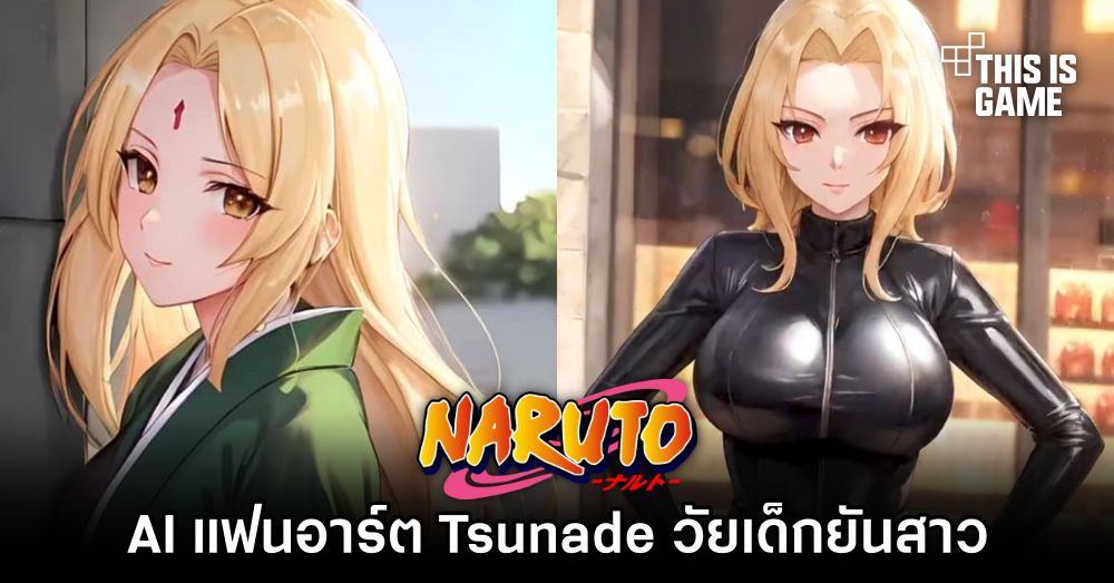 AI แฟนอาร์ต Tsunade วัยเด็กยันสาว 1 AI แฟนอาร์ต Tsunade วัยเด็กยันสาว