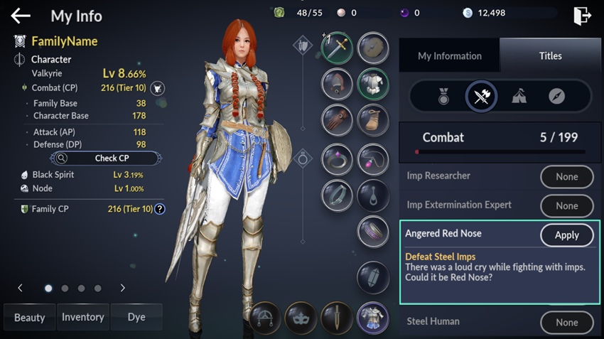 Black Desert Mobile – ระบบยศ