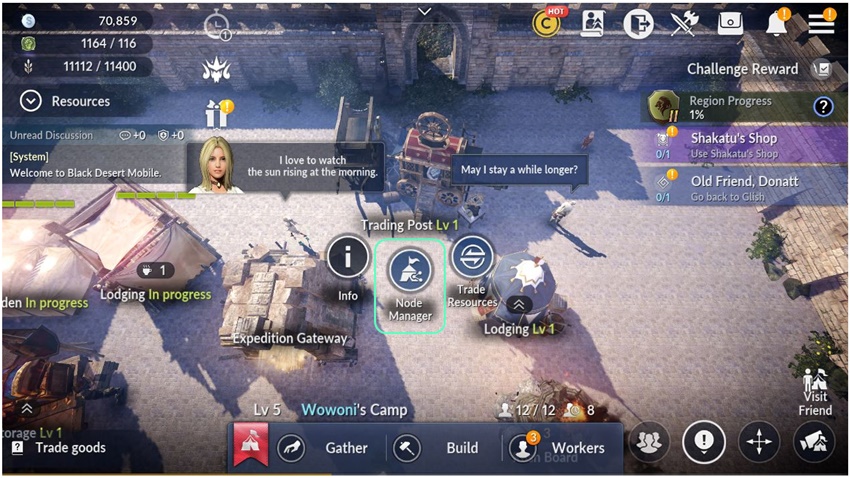 Black Desert Mobile – ระบบ Node Manager