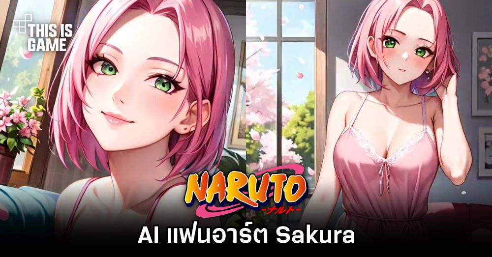 AI แฟนอาร์ต Sakura จาก Naruto