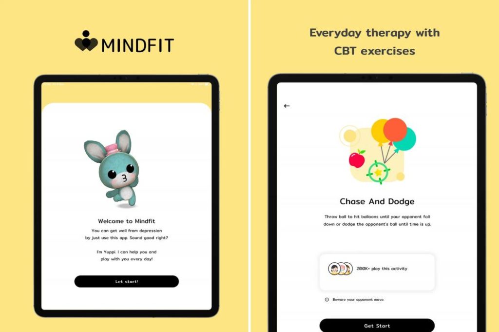 Mindfit แอปป้องกันป่วยซึมเศร้าในรูปแบบเกม