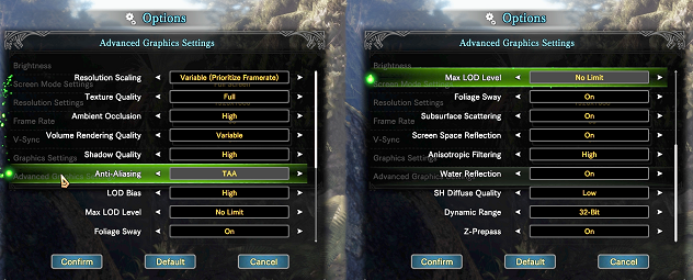 แนะนำการตั้งค่า Monster Hunter World ให้เล่นได้ 60 FPS 6 แนะนำการตั้งค่า Monster Hunter World ให้เล่นได้ 60 FPS