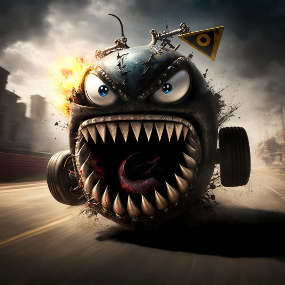 แฟนอาร์ต Mario Kart ในเวอร์ชั่น Twisted Metal ฝีมือ AI 3 แฟนอาร์ต Mario Kart ในเวอร์ชั่น Twisted Metal ฝีมือ AI
