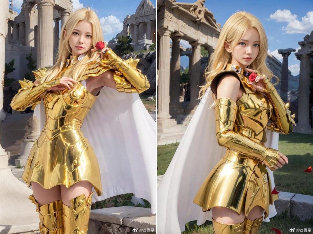 AI โชว์ผลงาน Pisces จาก Saint Seiya เวอร์ชั่นสาวสุดน่ารัก