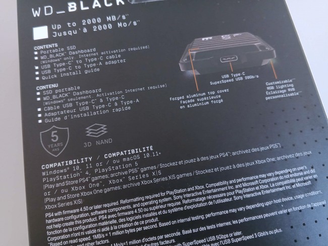 [รีวิว] WD_BLACK P40 SSD พกพาที่มาพร้อมไฟ RGB ในตัว
