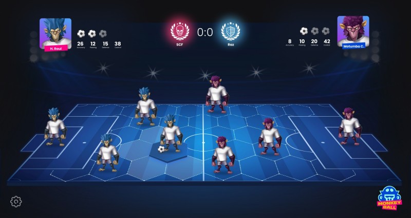 MonkeyBall เกม NFT สวมบทลิงจั๊ก ๆ แข่งบอลแบบ 4 ต่อ 4 4 MonkeyBall เกม NFT สวมบทลิงจั๊ก ๆ แข่งบอลแบบ 4 ต่อ 4