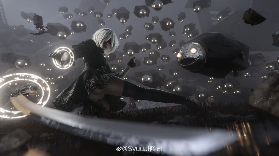 อย่างสุด!! คอสเพลย์ 2B จาก NieR: Automata ผลงานชาวจีน 4 อย่างสุด!! คอสเพลย์ 2B จาก NieR: Automata ผลงานชาวจีน