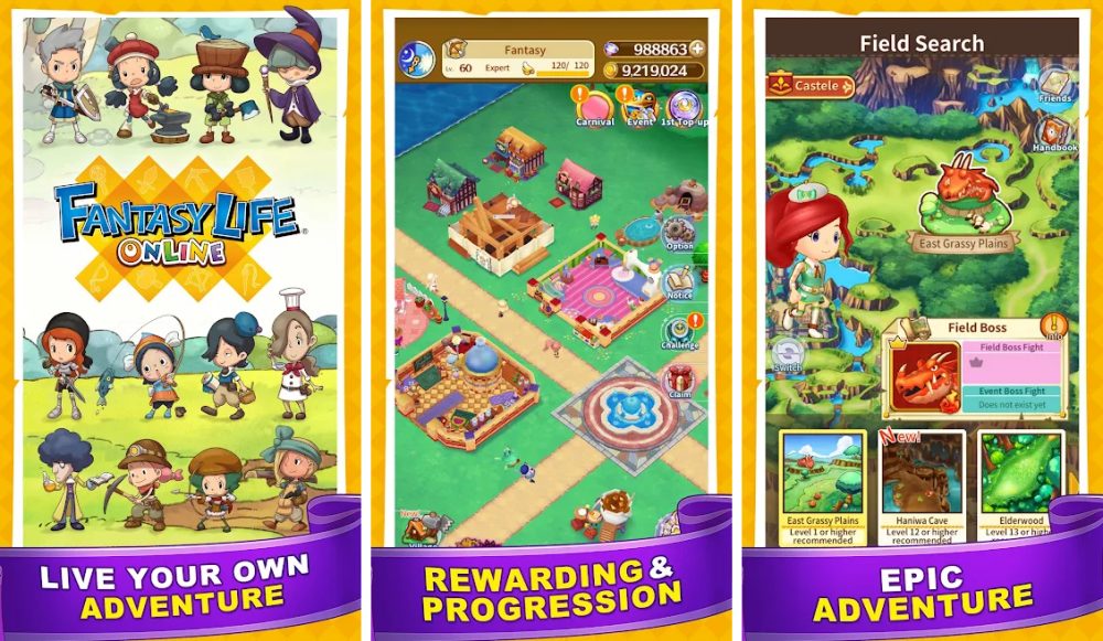 Fantasy Life Online เปิดให้บริการใน iOS/Android บนสโตร์ไทยแล้ว