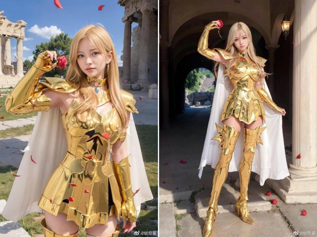 AI โชว์ผลงาน Pisces จาก Saint Seiya เวอร์ชั่นสาวสุดน่ารัก