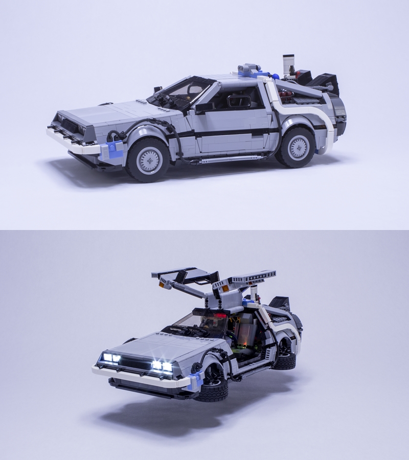 CUSTOM LEGO รถในตำนาน DELOREAN DMC-12 2 CUSTOM LEGO รถในตำนาน DELOREAN DMC-12