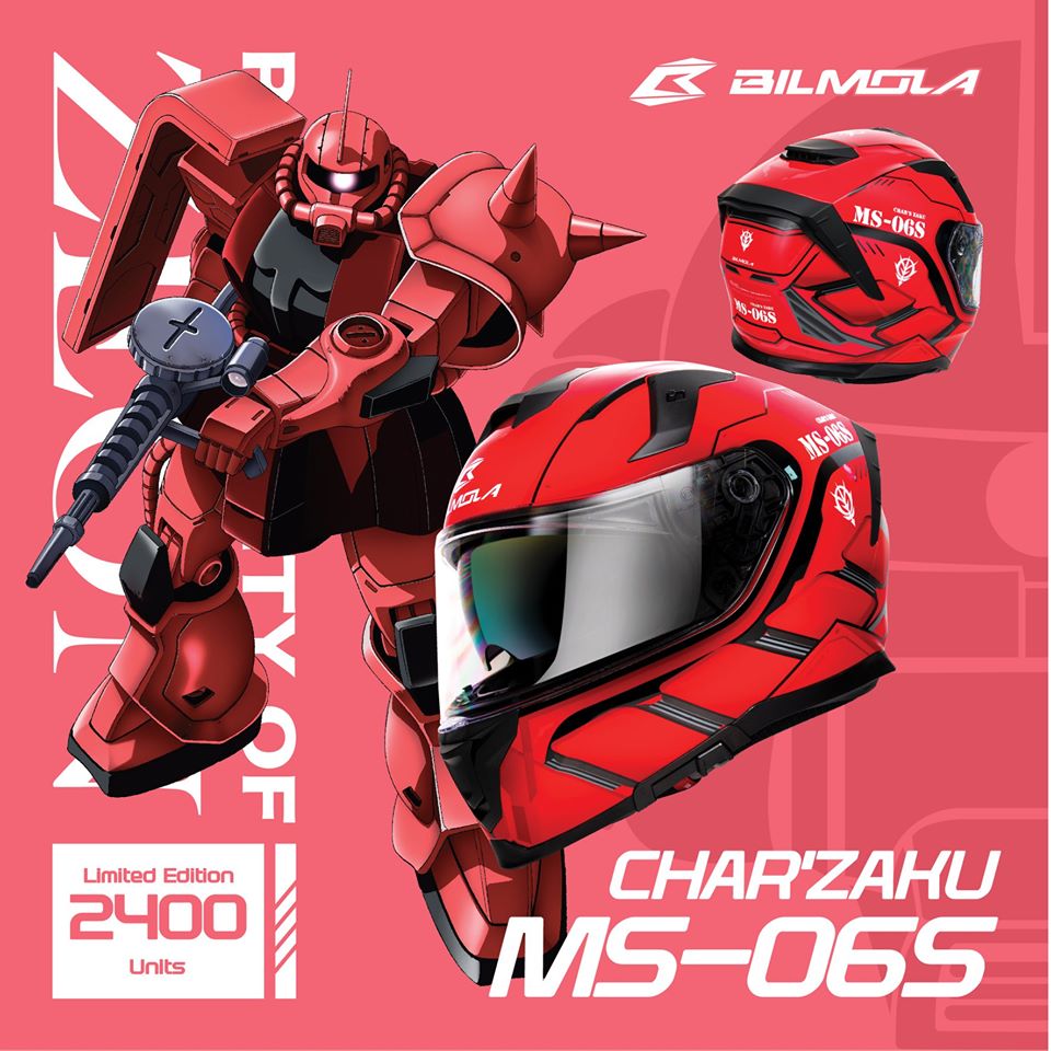 หมวกกันน็อก BILMOLA ส่งลายใหม่เอาใจสาวก GUNDAM 3 หมวกกันน็อก BILMOLA ส่งลายใหม่เอาใจสาวก GUNDAM