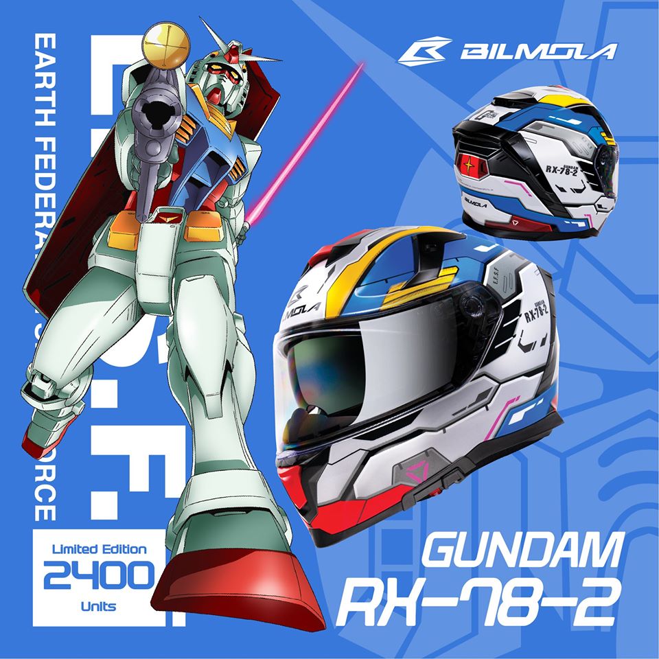 หมวกกันน็อก BILMOLA ส่งลายใหม่เอาใจสาวก GUNDAM 2 หมวกกันน็อก BILMOLA ส่งลายใหม่เอาใจสาวก GUNDAM