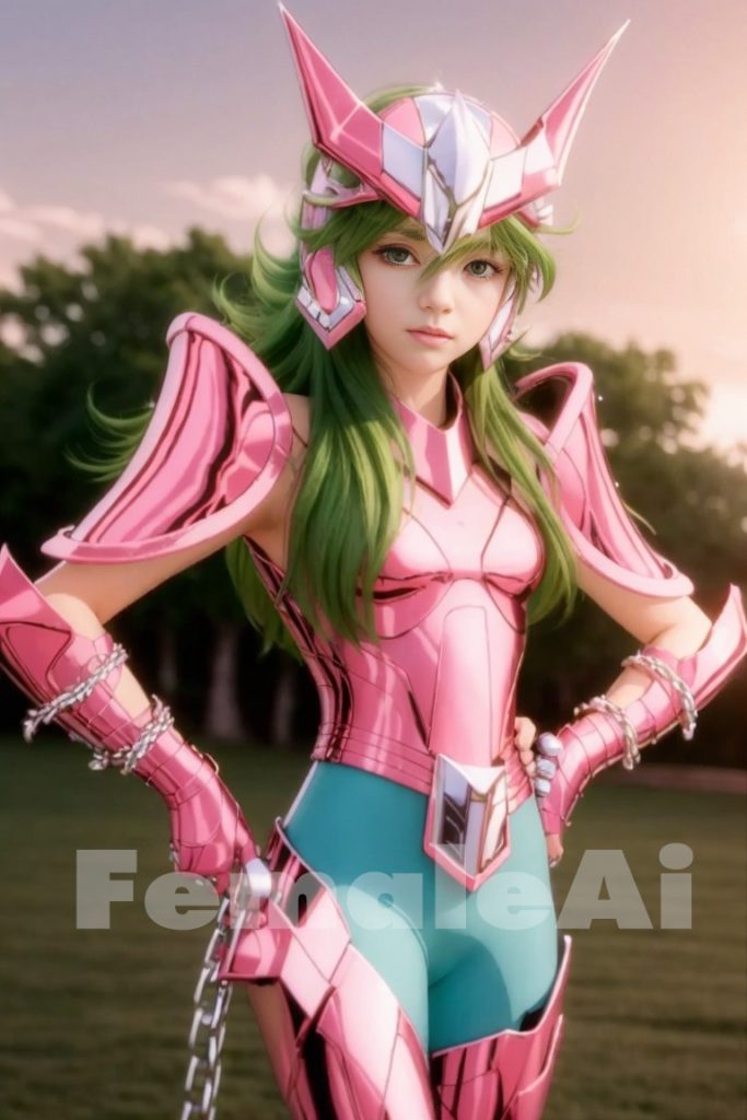 แฟนอาร์ต Andromeda จาก Saint Seiya เวอร์ชั่นสาวสวย 4 แฟนอาร์ต Andromeda จาก Saint Seiya เวอร์ชั่นสาวสวย
