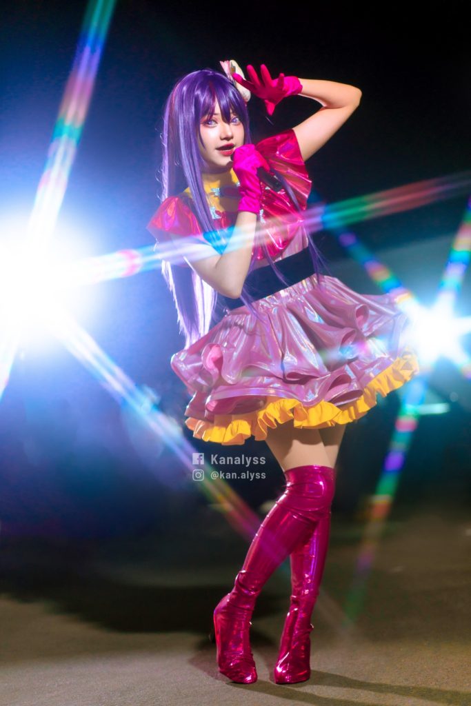คอสเพลย์ Hoshino Ai จากอนิเมะเกิดใหม่เป็นลูกโอชิ 7 คอสเพลย์ Hoshino Ai จากอนิเมะเกิดใหม่เป็นลูกโอชิ