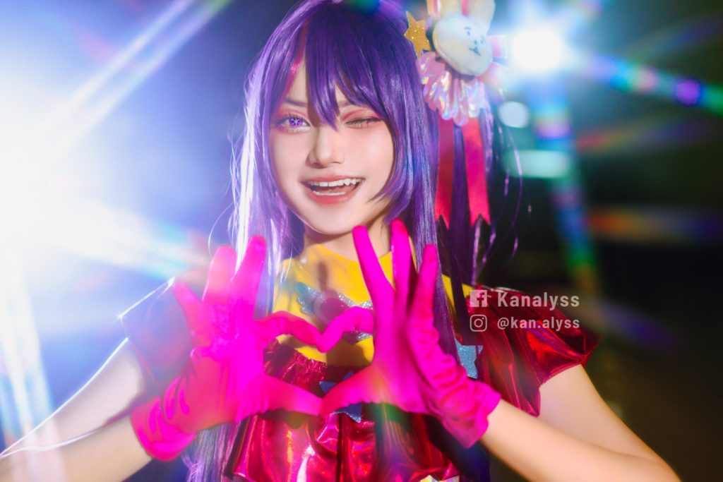 คอสเพลย์ Hoshino Ai จากอนิเมะเกิดใหม่เป็นลูกโอชิ 2 คอสเพลย์ Hoshino Ai จากอนิเมะเกิดใหม่เป็นลูกโอชิ