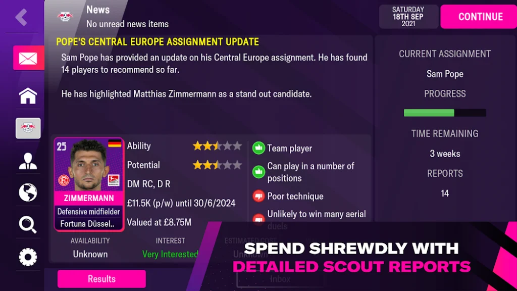 Football Manager 2022 Mobile เปิดวางจำหน่ายเต็มรูปแบบแล้วบนสโตร์ไทย 8 Football Manager 2022 Mobile เปิดวางจำหน่ายเต็มรูปแบบแล้วบนสโตร์ไทย