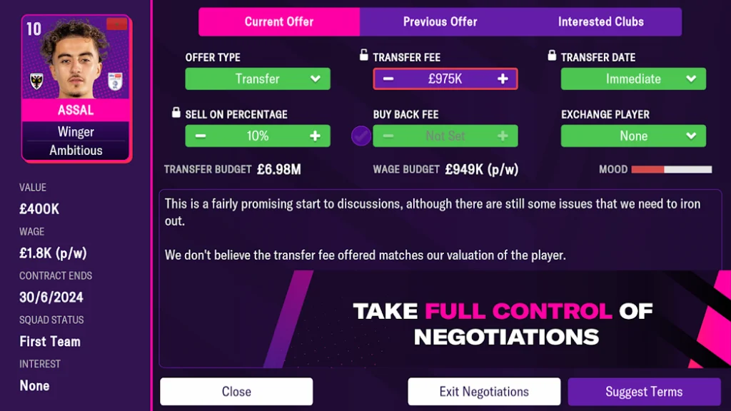 Football Manager 2022 Mobile เปิดวางจำหน่ายเต็มรูปแบบแล้วบนสโตร์ไทย 9 Football Manager 2022 Mobile เปิดวางจำหน่ายเต็มรูปแบบแล้วบนสโตร์ไทย