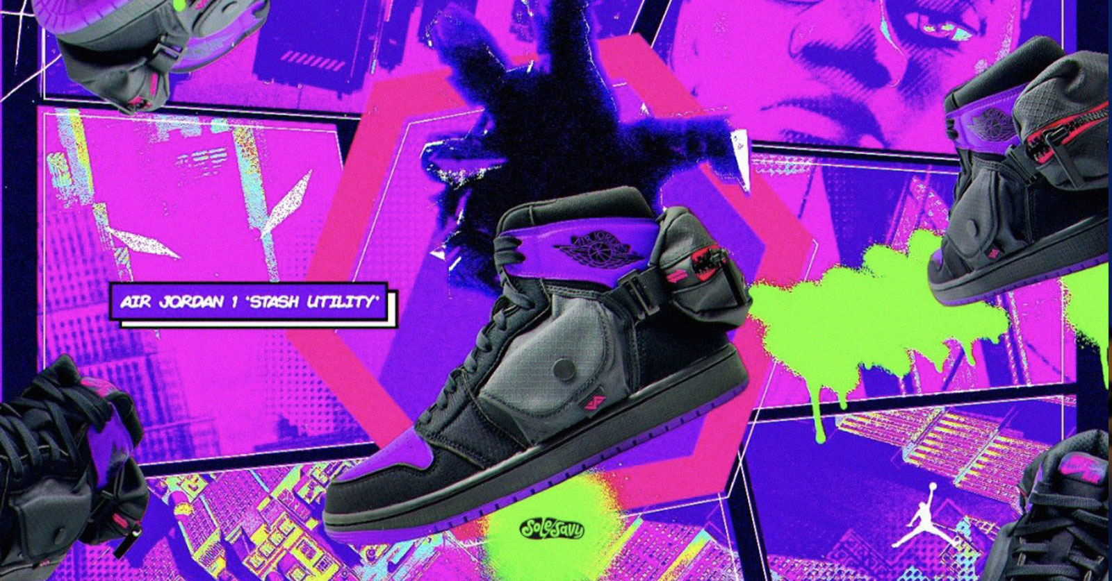 Air Jordan 1 Utility Stash รุ่นพิเศษจาก Spider-Man™: Across the Spider-Verse 1 Air Jordan 1 Utility Stash รุ่นพิเศษจาก Spider-Man™: Across the Spider-Verse