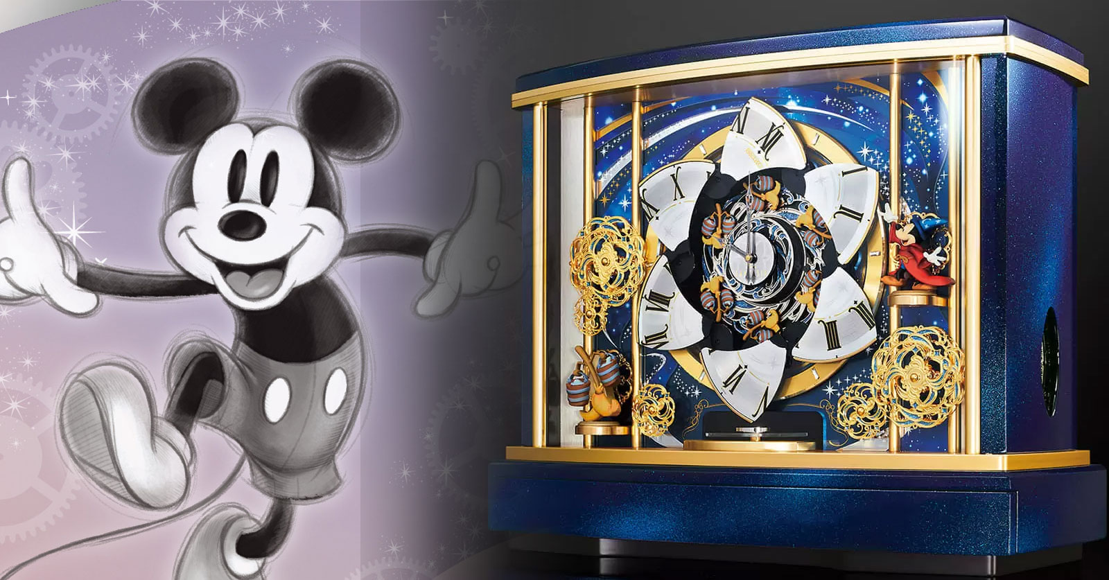 เลอค่ากับนาฬิกาตั้งโต๊ะ SEIKO x Disney Fantasia