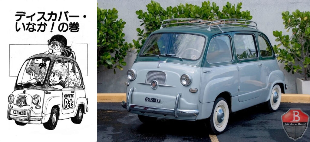 รถในชีวิตจริงสู่ลายเส้นมังงะจากเรื่อง Dr. Slump 5 FIAT 600