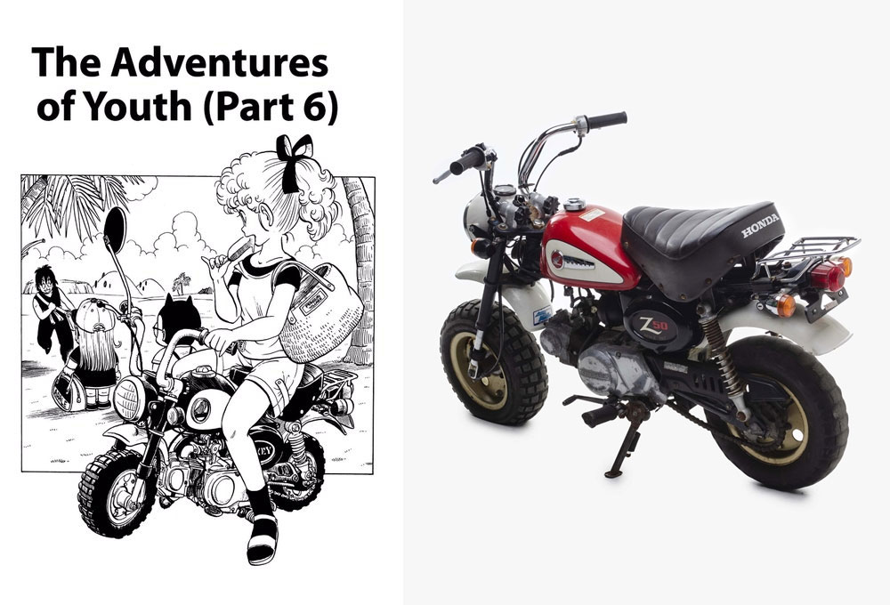รถในชีวิตจริงสู่ลายเส้นมังงะจากเรื่อง Dr. Slump 23 Honda Monkey Z50