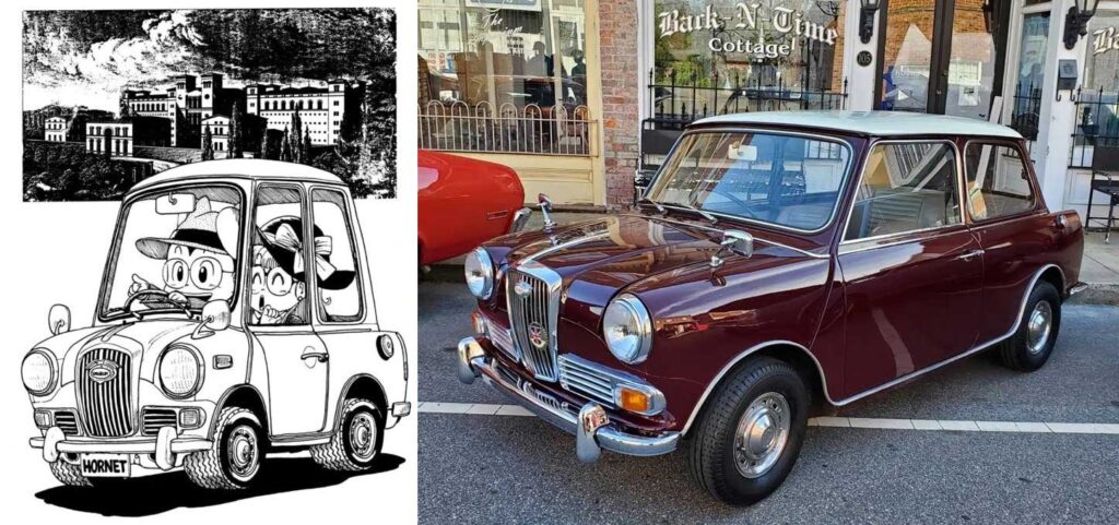รถในชีวิตจริงสู่ลายเส้นมังงะจากเรื่อง Dr. Slump 20 Mini Wolseley Hornet