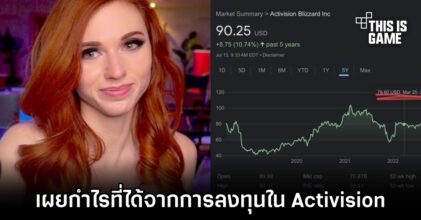 Amouranth เผยกำไรที่ได้จากการลงทุนใน Activision