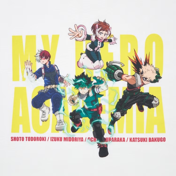เสื้อคอลเลคชั่นใหม่ MY HERO ACADEMIA จาก UNIQLO