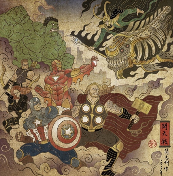 รวมภาพการ์ตูนลายเส้นสไตล์ Ukiyo-e (อูกิโยะ) จากฝีมือศิลปินชาวไต้หวัน 30 รวมภาพการ์ตูนลายเส้นสไตล์ Ukiyo-e (อูกิโยะ) จากฝีมือศิลปินชาวไต้หวัน