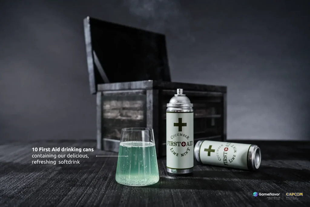 รู้สึกไม่สดชื่นใช่ไหม? จัดไป Resident Evil First Aid Drink Collector’s Box 4 รู้สึกไม่สดชื่นใช่ไหม? จัดไป Resident Evil First Aid Drink Collector’s Box