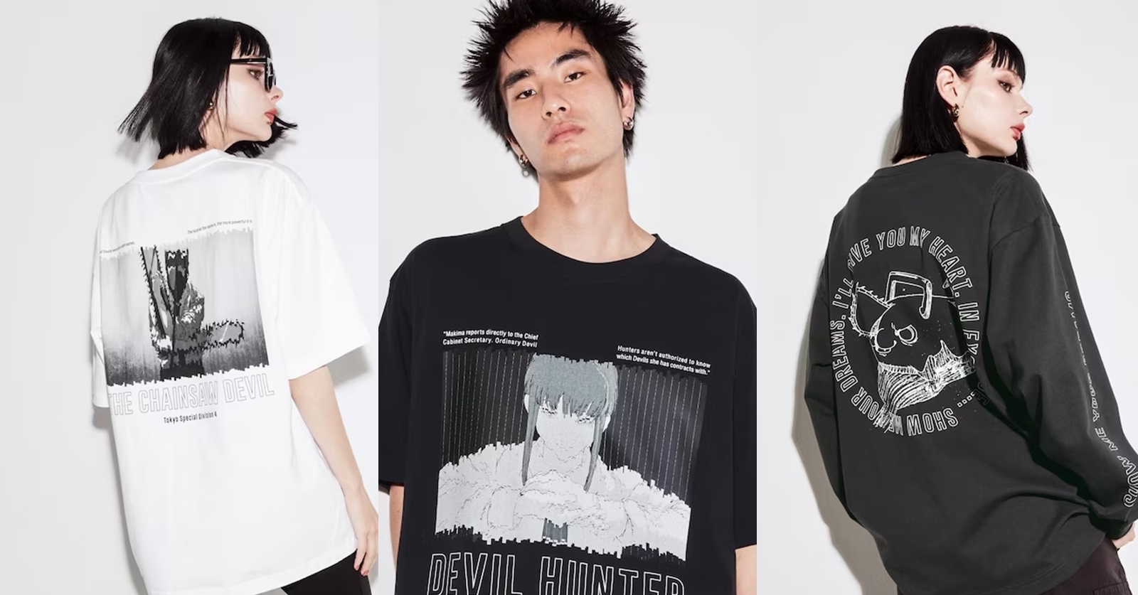 Uniqlo ปล่อยเสื้อคอลเลคชั่นใหม่ CHAINSAW MAN