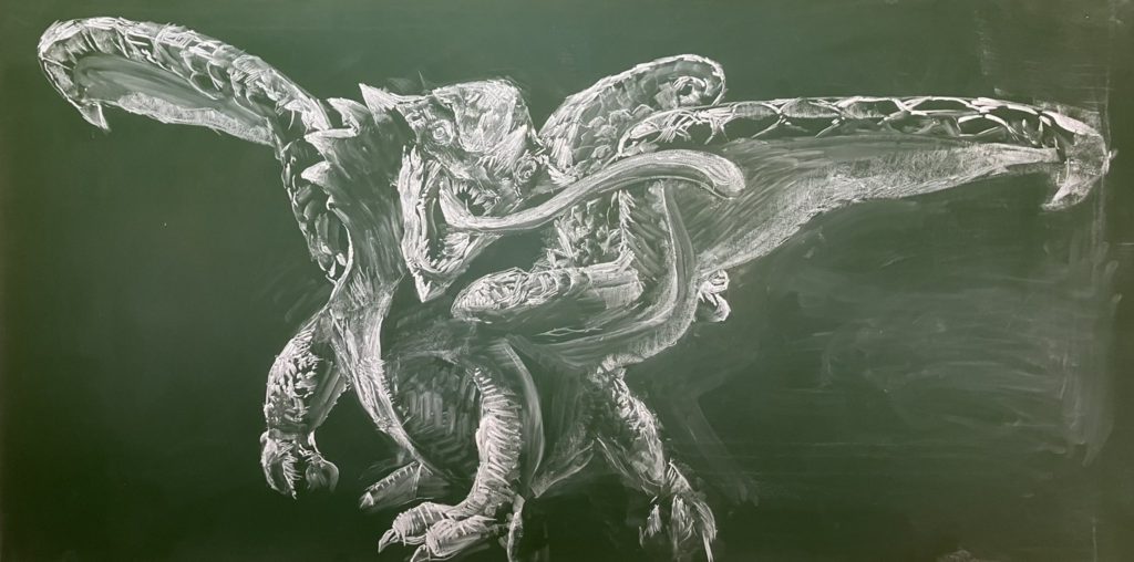 สุดจัด!! ผลงานบนกระดานดำจากเกม Monster Hunter