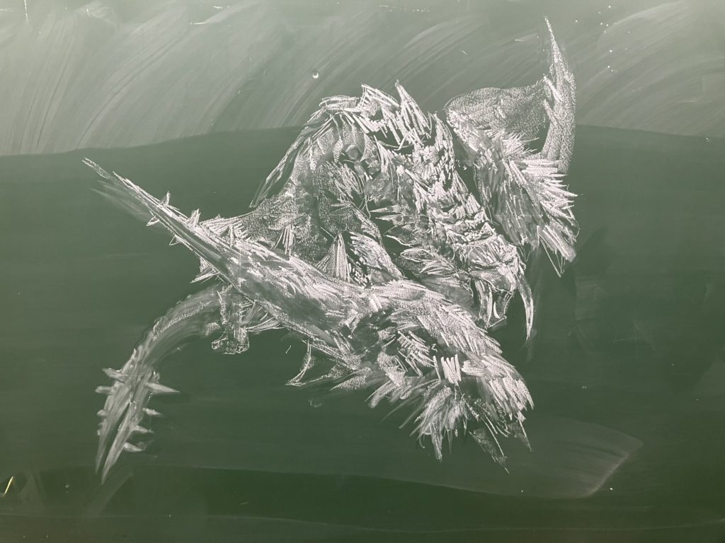 สุดจัด!! ผลงานบนกระดานดำจากเกม Monster Hunter