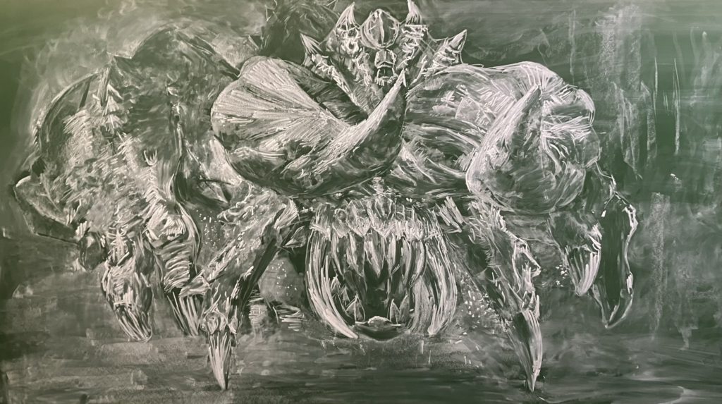 สุดจัด!! ผลงานบนกระดานดำจากเกม Monster Hunter