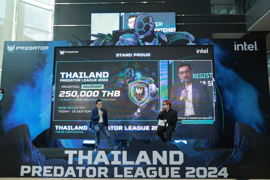 เอเซอร์ - อินเทล เปิดสมรภูมิแห่งการแข่งขันครั้งใหม่ ในศึก “Thailand Predator League 2024” 6 เอเซอร์ - อินเทล เปิดสมรภูมิแห่งการแข่งขันครั้งใหม่ ในศึก “Thailand Predator League 2024”