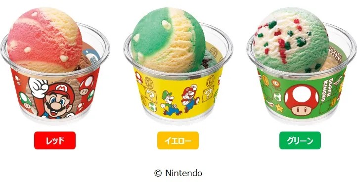 Baskin-Robbins ญี่ปุ่นเปิดตัวเมนูใหม่ไอศกรีม Super Mario 3 Baskin-Robbins ญี่ปุ่นเปิดตัวเมนูใหม่ไอศกรีม Super Mario