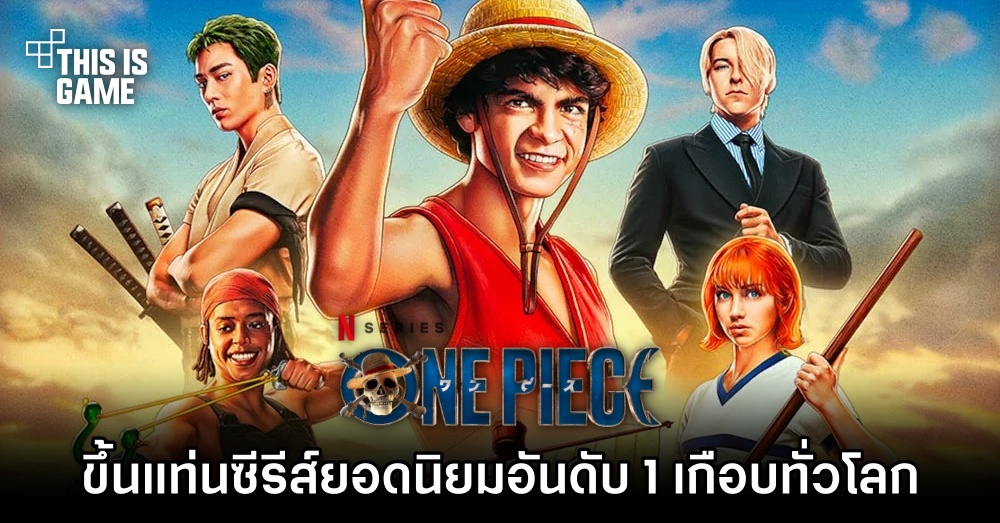 One Piece ทำสถิติเป็นซีรีส์ยอดนิยมอันดับ 1 ใน 84 ประเทศทั่วโลก 1 One Piece ทำสถิติเป็นซีรีส์ยอดนิยมอันดับ 1 ใน 84 ประเทศทั่วโลก