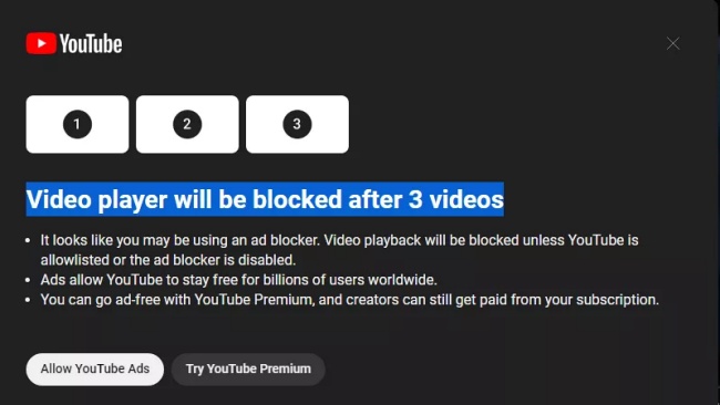 Google หาวิธีใหม่รับมือการใช้งาน AdBlock ใน YouTube 2 Google หาวิธีใหม่รับมือการใช้งาน AdBlock ใน YouTube