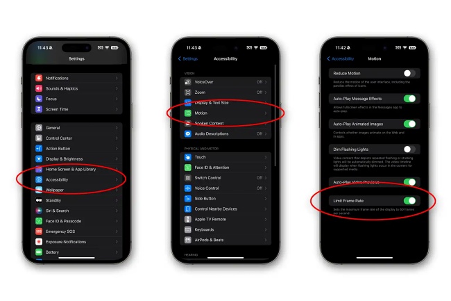 โหมดแสดงผล 120Hz ใน iPhone 15 Pro ไม่ส่งผลกระทบกับแบตเตอรี่อย่างที่คิด 2 โหมดแสดงผล 120Hz ใน iPhone 15 Pro ไม่ส่งผลกระทบกับแบตเตอรี่อย่างที่คิด