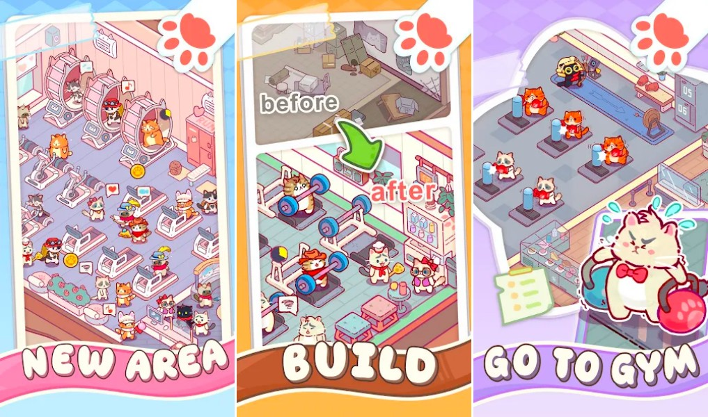 Kitty Gym - Idle Cat เปิดให้บริการบนสโตร์ไทยแล้ว 4 Kitty Gym - Idle Cat เปิดให้บริการบนสโตร์ไทยแล้ว