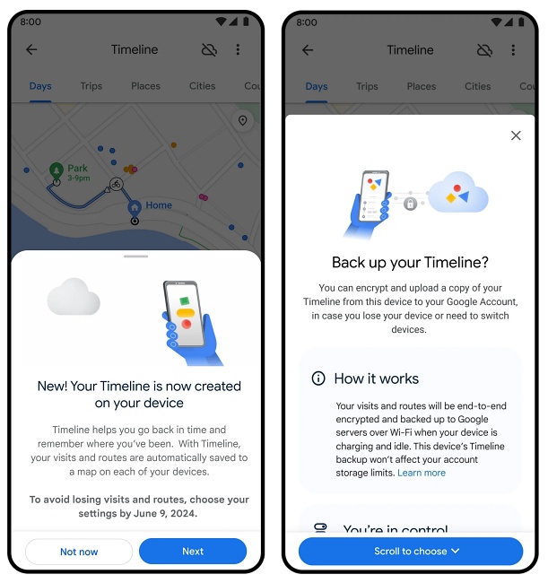 Google Maps อัปเดตใหม่เปลี่ยนการจัดเก็บประวัติไว้ที่เครื่องแทนคลาวด์ 2 Google Maps อัปเดตใหม่เปลี่ยนการจัดเก็บประวัติไว้ที่เครื่องแทนคลาวด์
