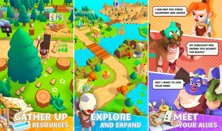Wild Odyssey เกมมือถือรวบรวมทรัพยากรเพื่อสร้างที่พักพิง