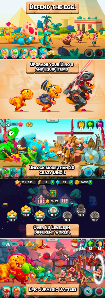 Dino Bash: Travel Through Time เปิดให้บริการบนสโตร์ไทยแล้ว 5 Dino Bash: Travel Through Time เปิดให้บริการบนสโตร์ไทยแล้ว