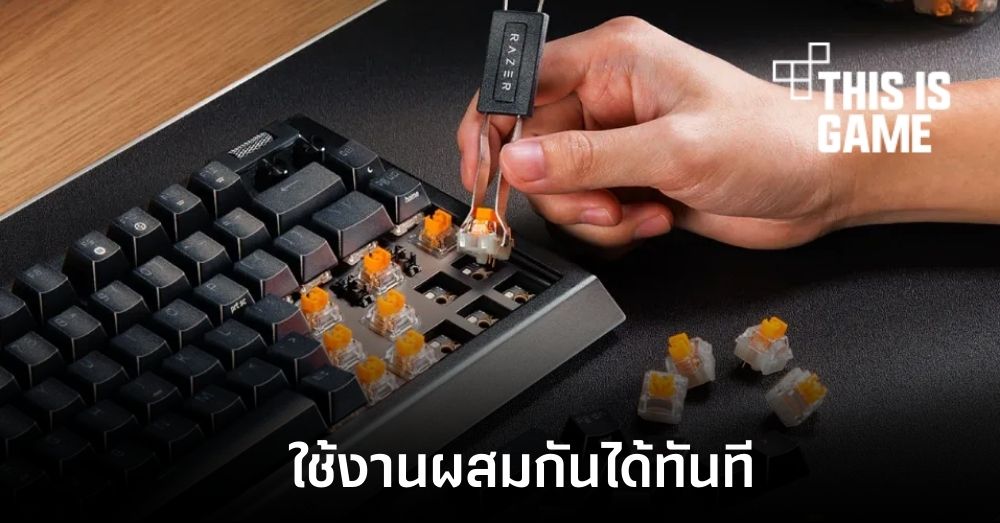 Razer เปิดตัวแมคคานิคอลคีย์บอร์ดแบบ Hot-Swappable รุ่นใหม่ 1 Razer เปิดตัวแมคคานิคอลคีย์บอร์ดแบบ Hot-Swappable รุ่นใหม่