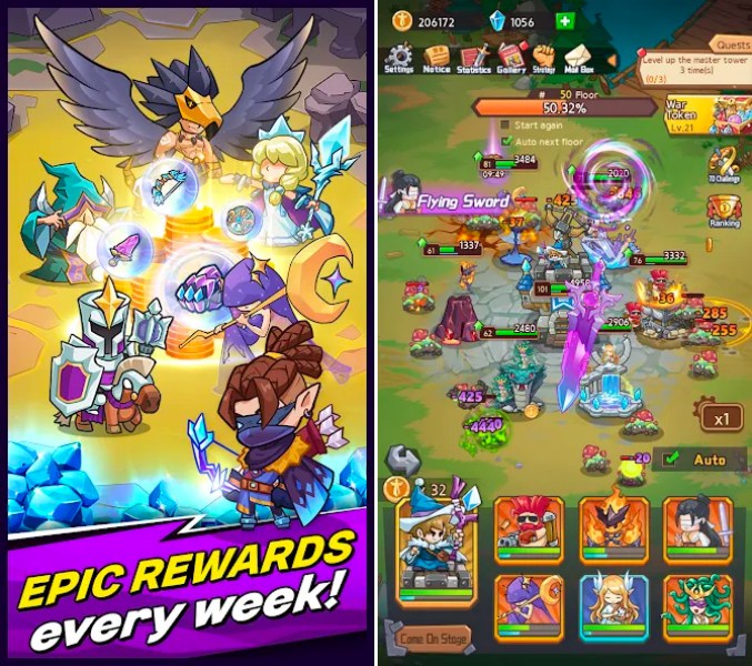 Magic Tower Rush เปิดให้บริการบนสโตร์ไทยแล้ว 5 Magic Tower Rush เปิดให้บริการบนสโตร์ไทยแล้ว
