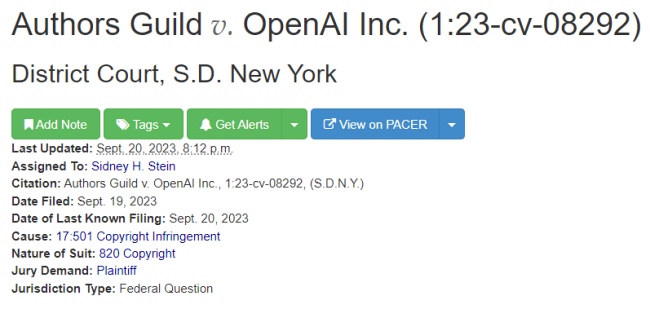 กลุ่มนักเขียนชื่อดังยื่นฟ้องร้อง OpenAI ข้อหาละเมิดลิขสิทธิ์อีกครั้ง 2 กลุ่มนักเขียนชื่อดังยื่นฟ้องร้อง OpenAI ข้อหาละเมิดลิขสิทธิ์อีกครั้ง