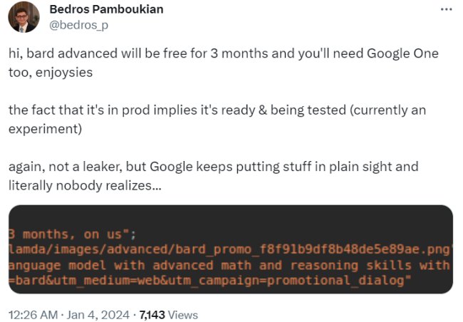 Google เตรียมเปิดให้ใช้งาน Bard Advanced ภายในปี 2024 2 Google เตรียมเปิดให้ใช้งาน Bard Advanced ภายในปี 2024