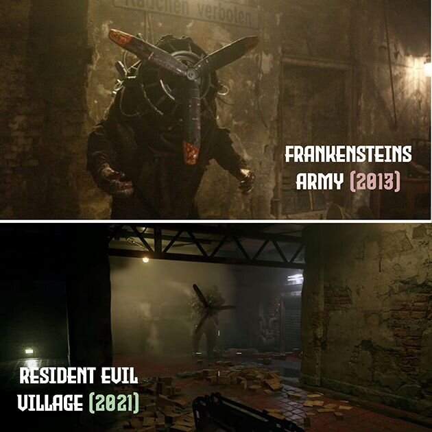 ผู้กำกับ Frankenstein's Army อ้าง RE Village ก็อปดีไซน์มอนสเตอร์ของตน 2 ผู้กำกับ Frankenstein's Army อ้าง RE Village ก็อปดีไซน์มอนสเตอร์ของตน