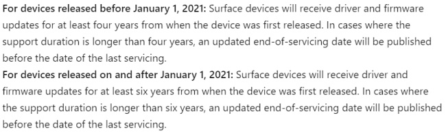 Microsoft ขยายเวลาการอัปเดตให้กับ Surface เป็น 6 ปี 2 Microsoft ขยายเวลาการอัปเดตให้กับ Surface เป็น 6 ปี